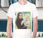 Personalized Mens Custom Photo, Text, Logo Print Round Neck T-Shirt : Ideal for Gifting & Office Staff - Your Customized Design, Photo, Image, Text, Name, Logo, etc for Men and Boys