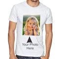 Personalized Mens Custom Photo, Text, Logo Print Round Neck T-Shirt : Ideal for Gifting & Office Staff - Your Customized Design, Photo, Image, Text, Name, Logo, etc for Men and Boys