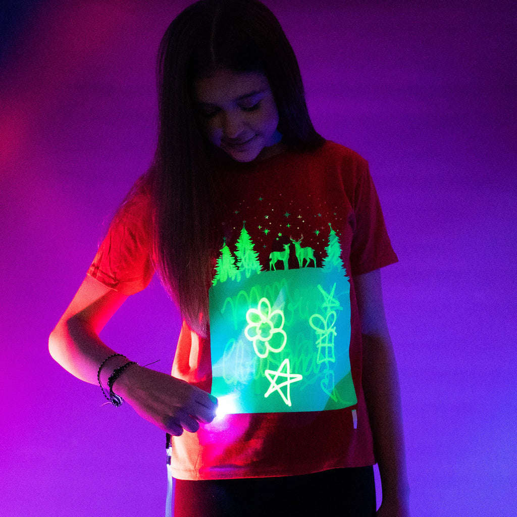 Reindeer Interactive Glow T-Shirt - Christmas Edition