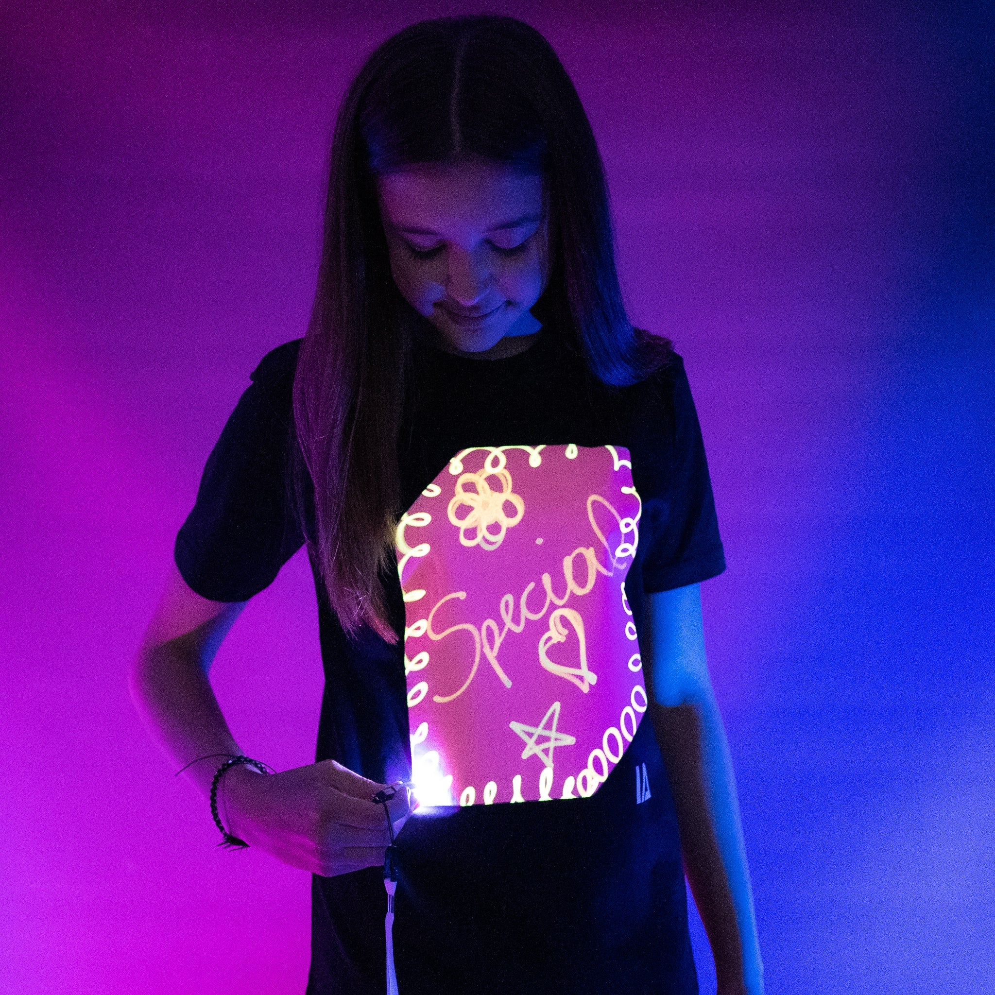 Kids Interactive Glow In The Dark T-shirt