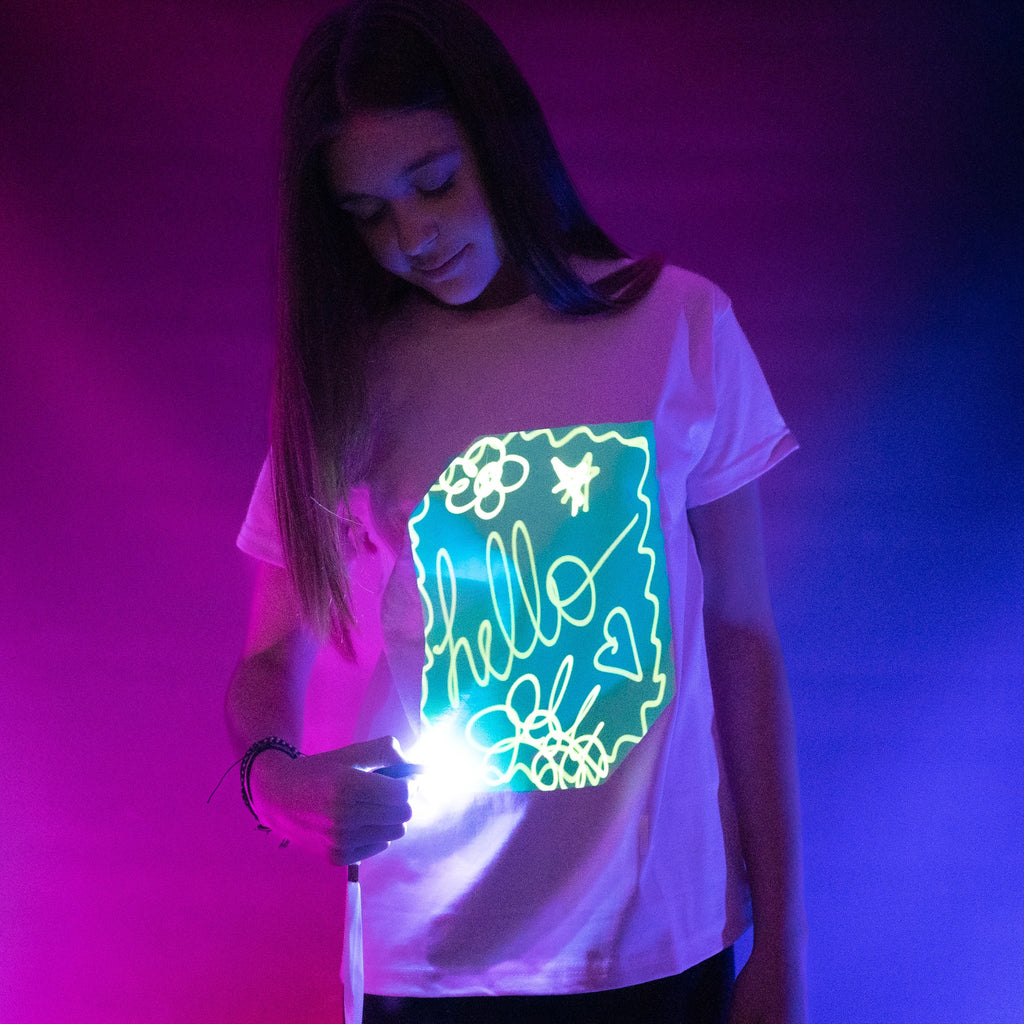 Kids Interactive Glow In The Dark T-shirt