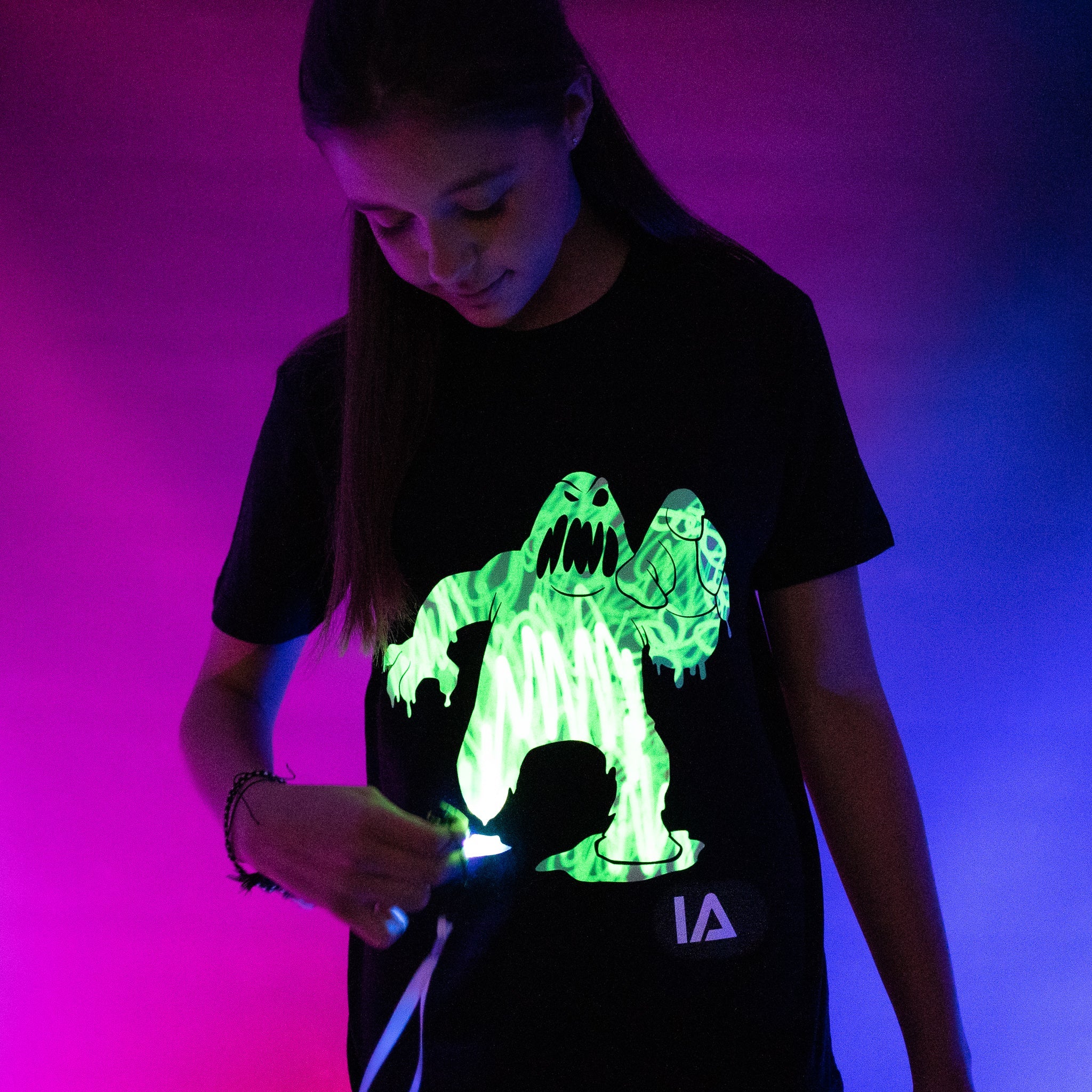 Slime Monster Interactive Glow T-Shirt - Halloween Edition