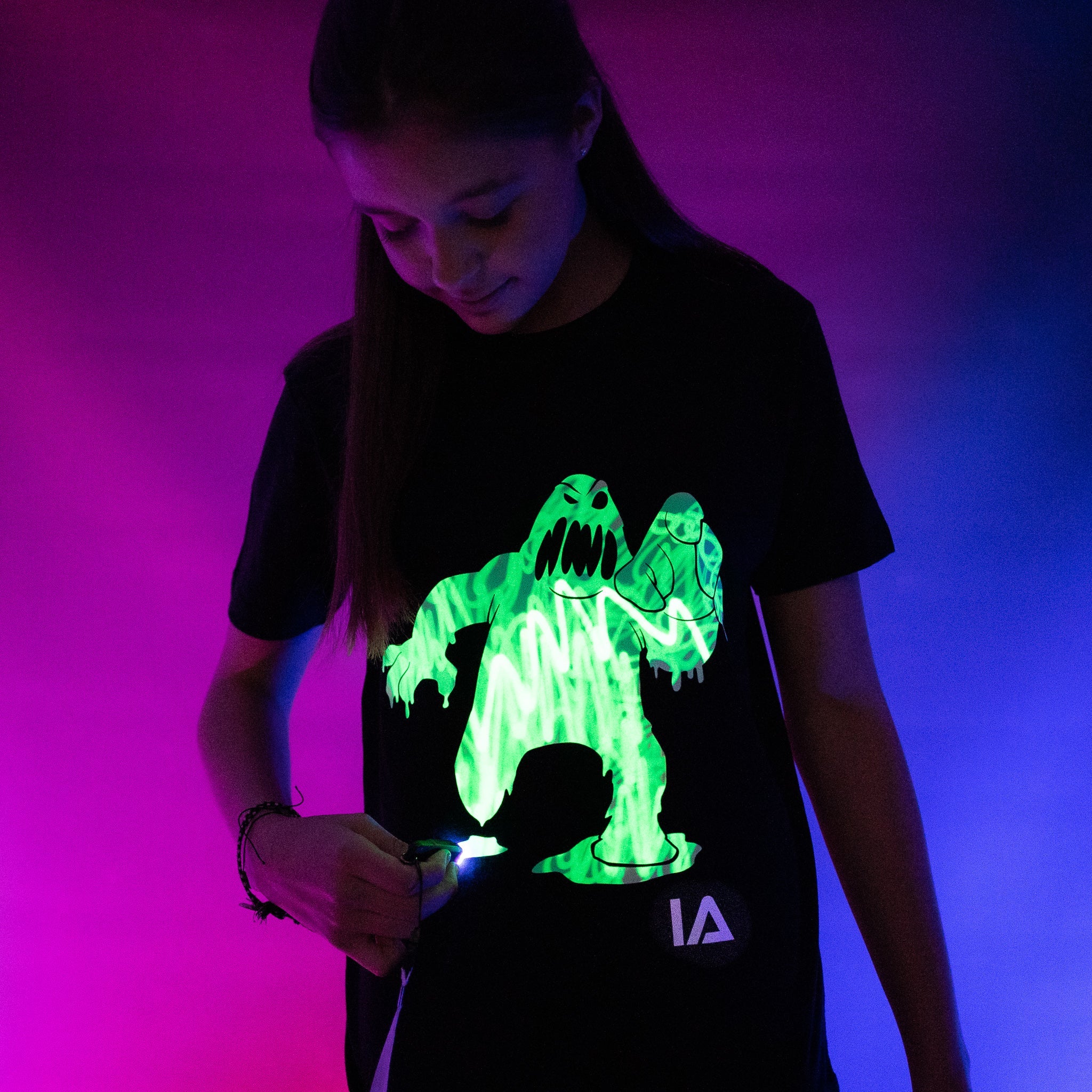 Slime Monster Interactive Glow T-Shirt - Halloween Edition