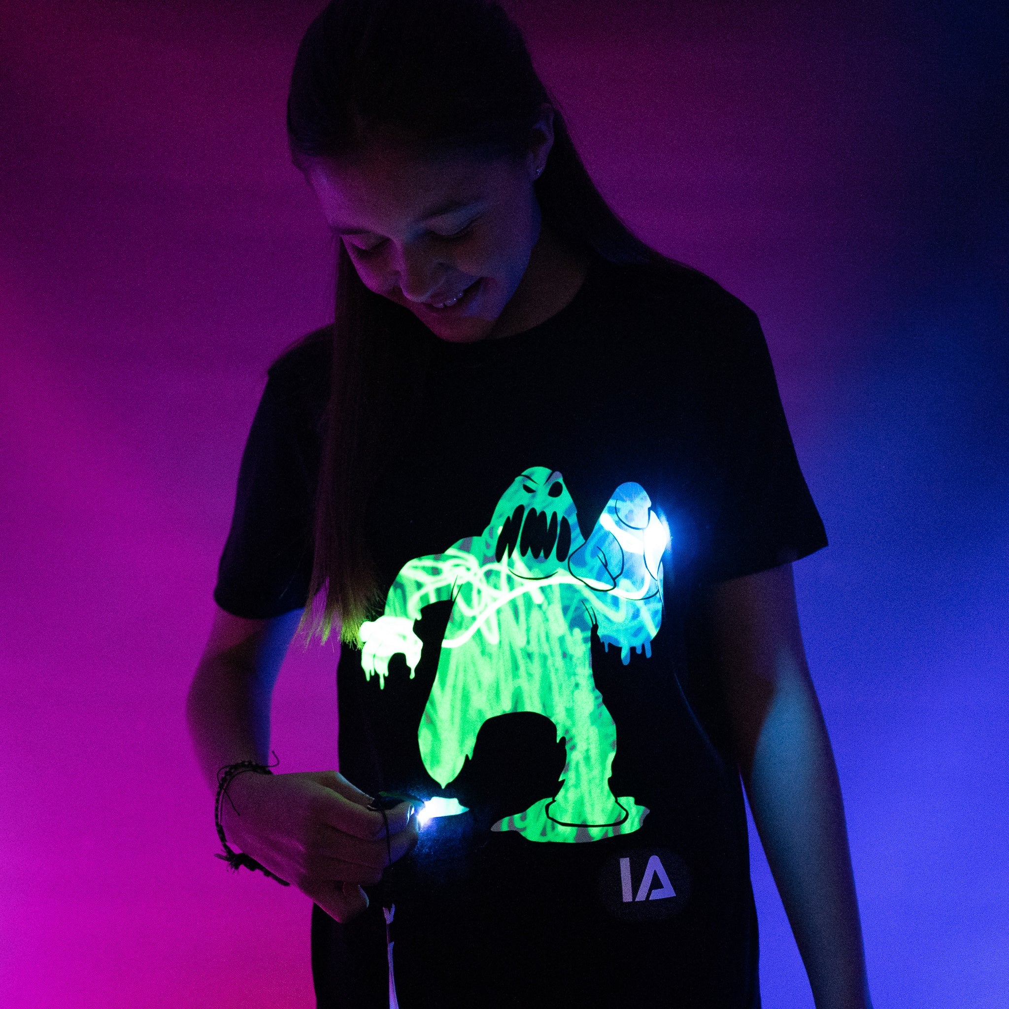 Slime Monster Interactive Glow T-Shirt - Halloween Edition