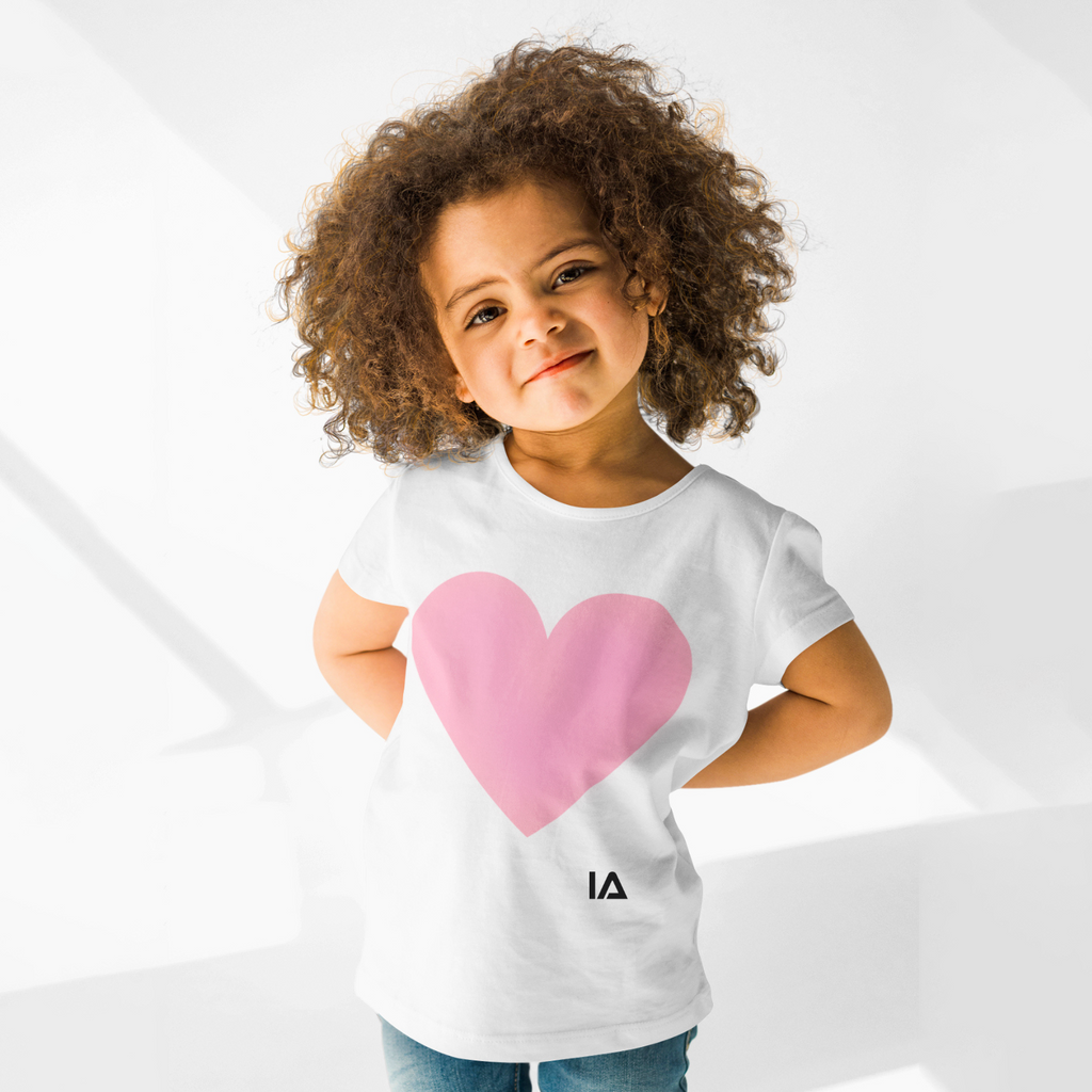 Kids Interactive Glow T-Shirt - Love Heart