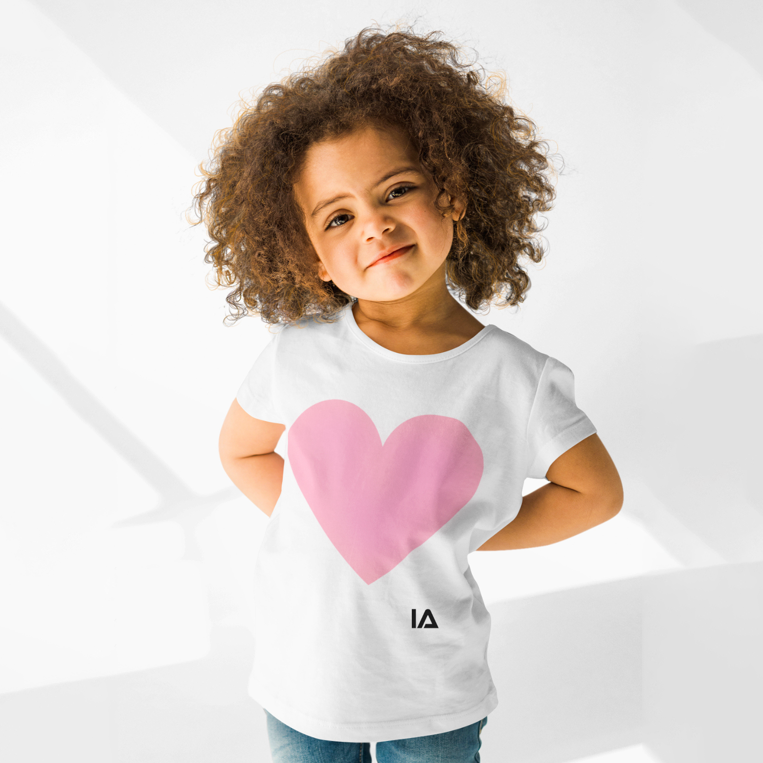 Kids Interactive Glow T-Shirt - Love Heart