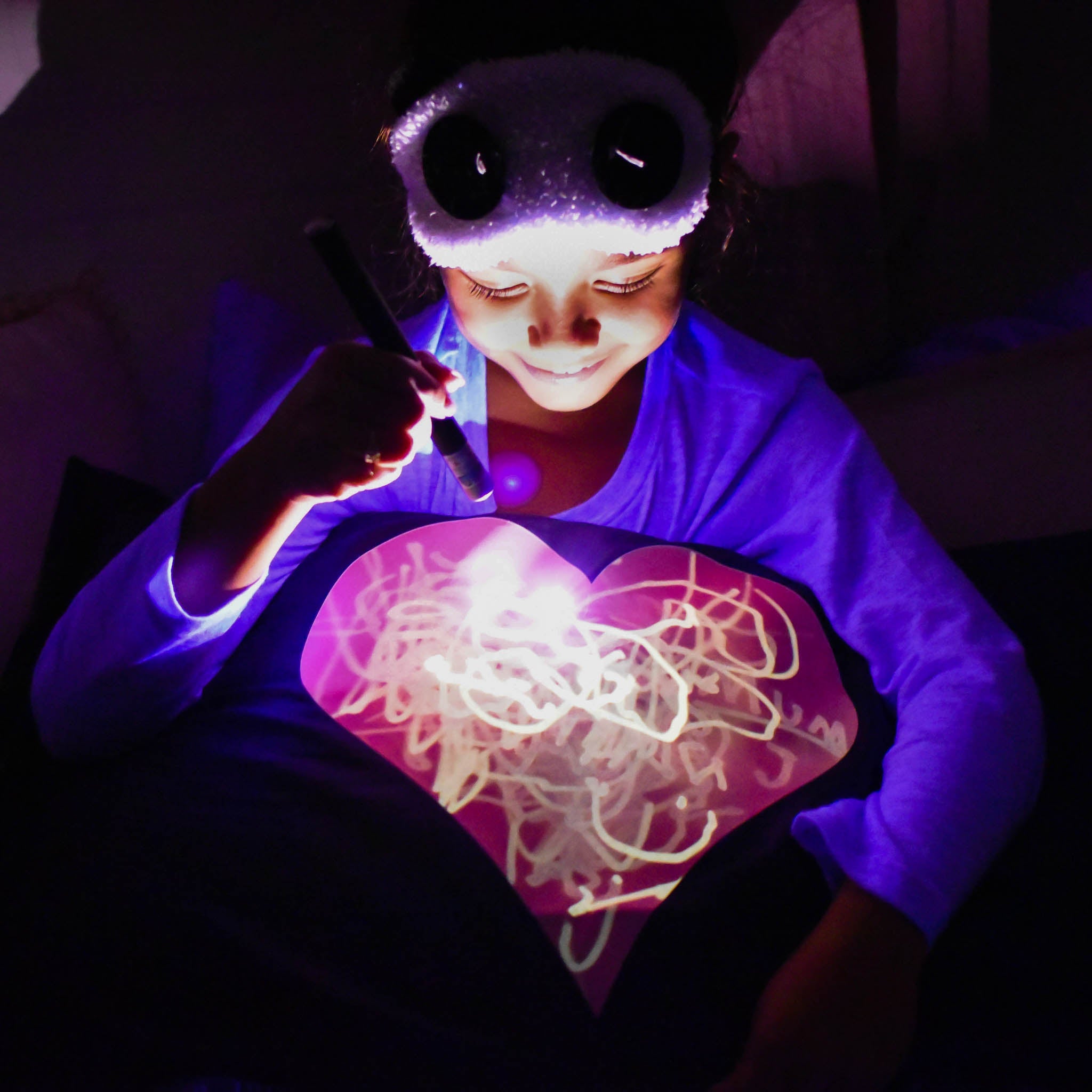 Glow Sketch Pillowcase | Love Heart