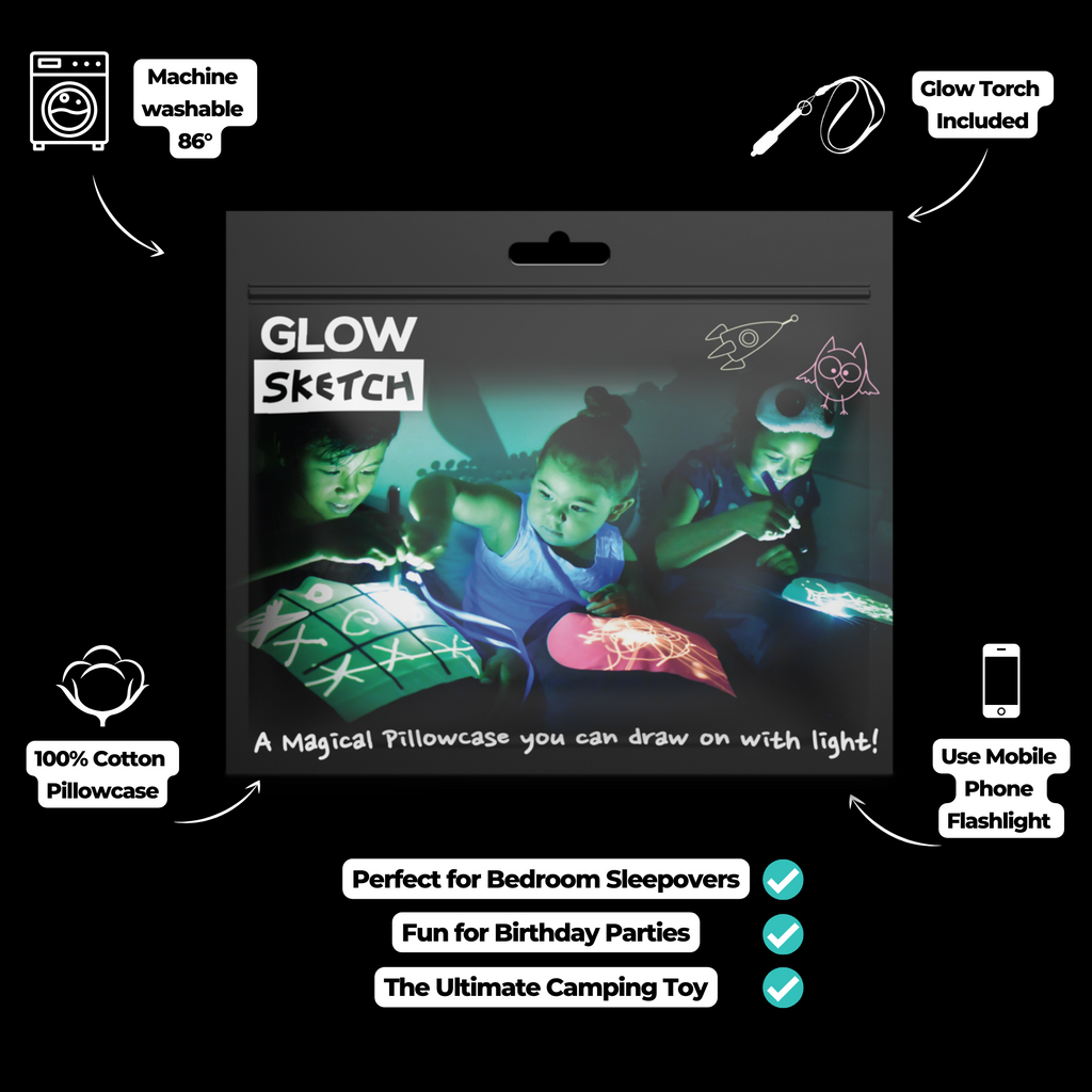 Glow Sketch Pillowcase | Love Heart