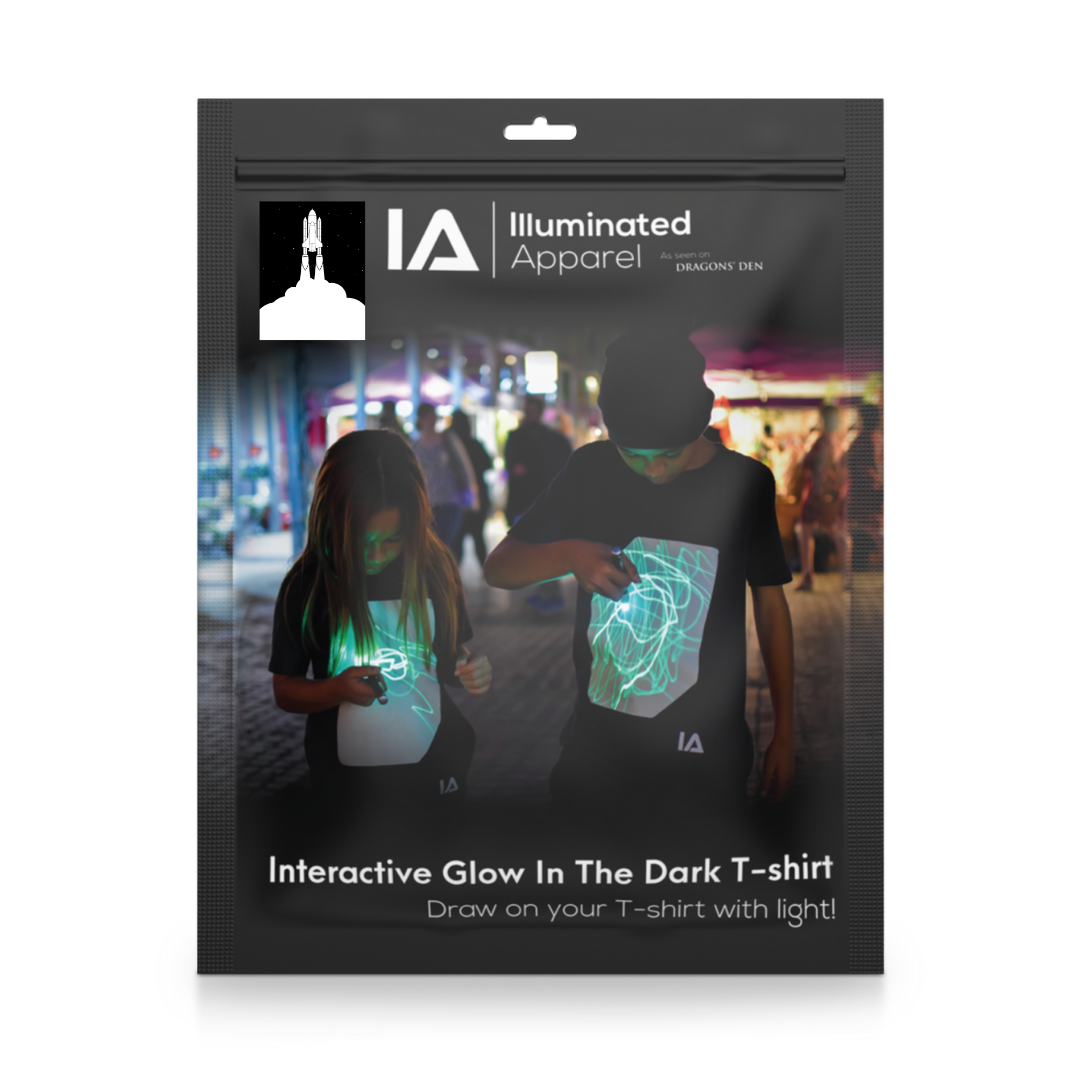 Kids Interactive Glow T-shirt - Rocket