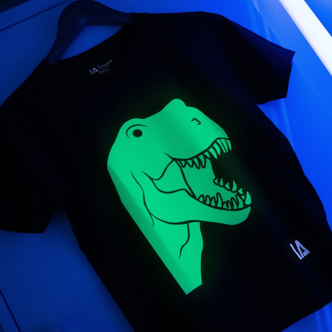 Kids Interactive Glow T-Shirt - Dinosaur