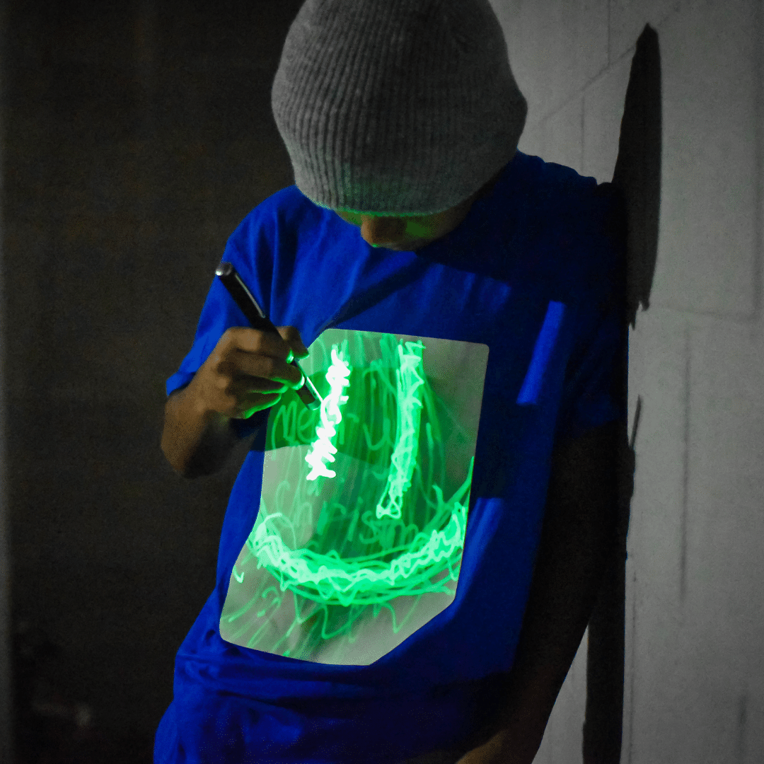 Kids Interactive Glow In The Dark T-shirt