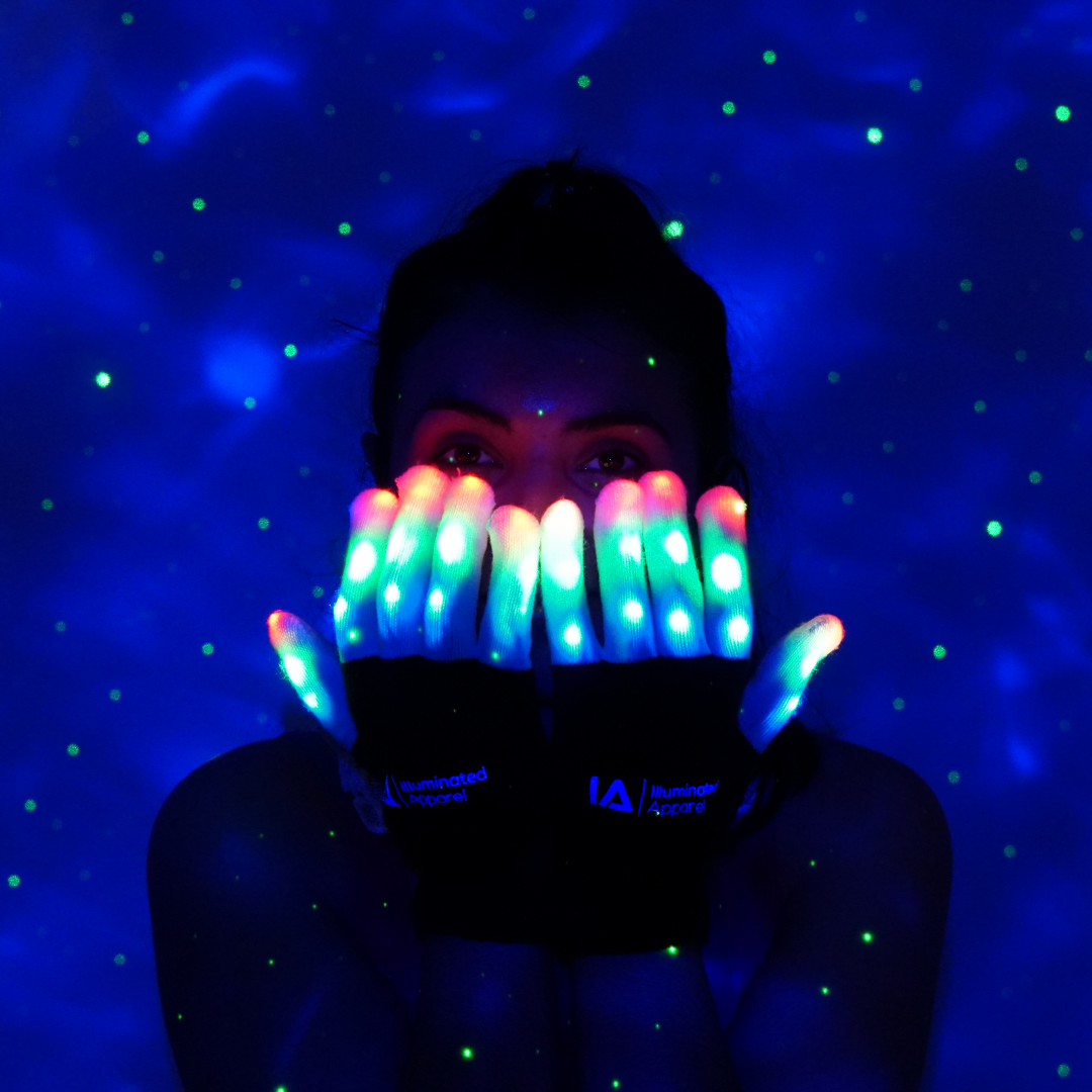 Kids LED Light Up Flashing Gloves