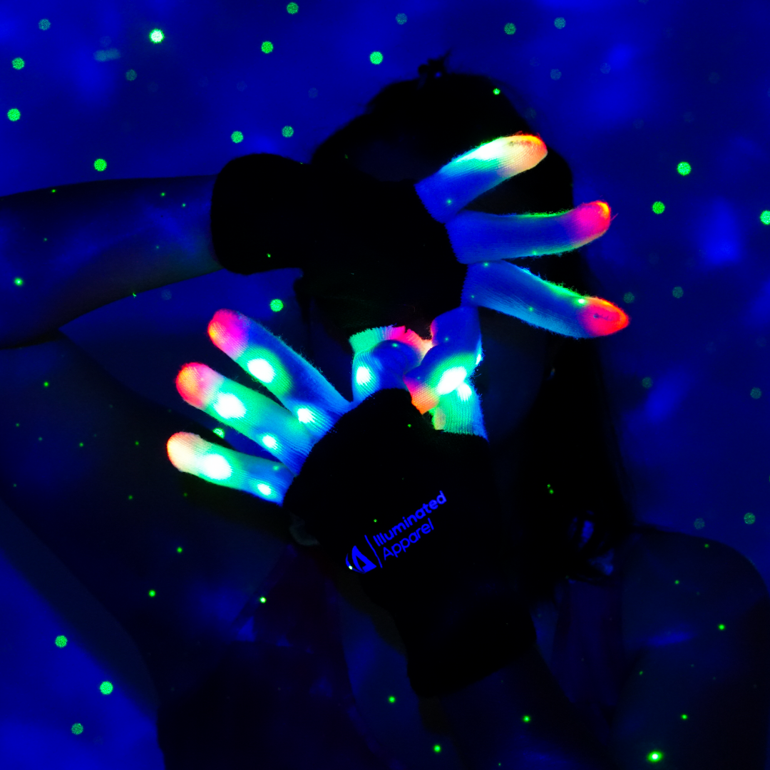 Kids LED Light Up Flashing Gloves