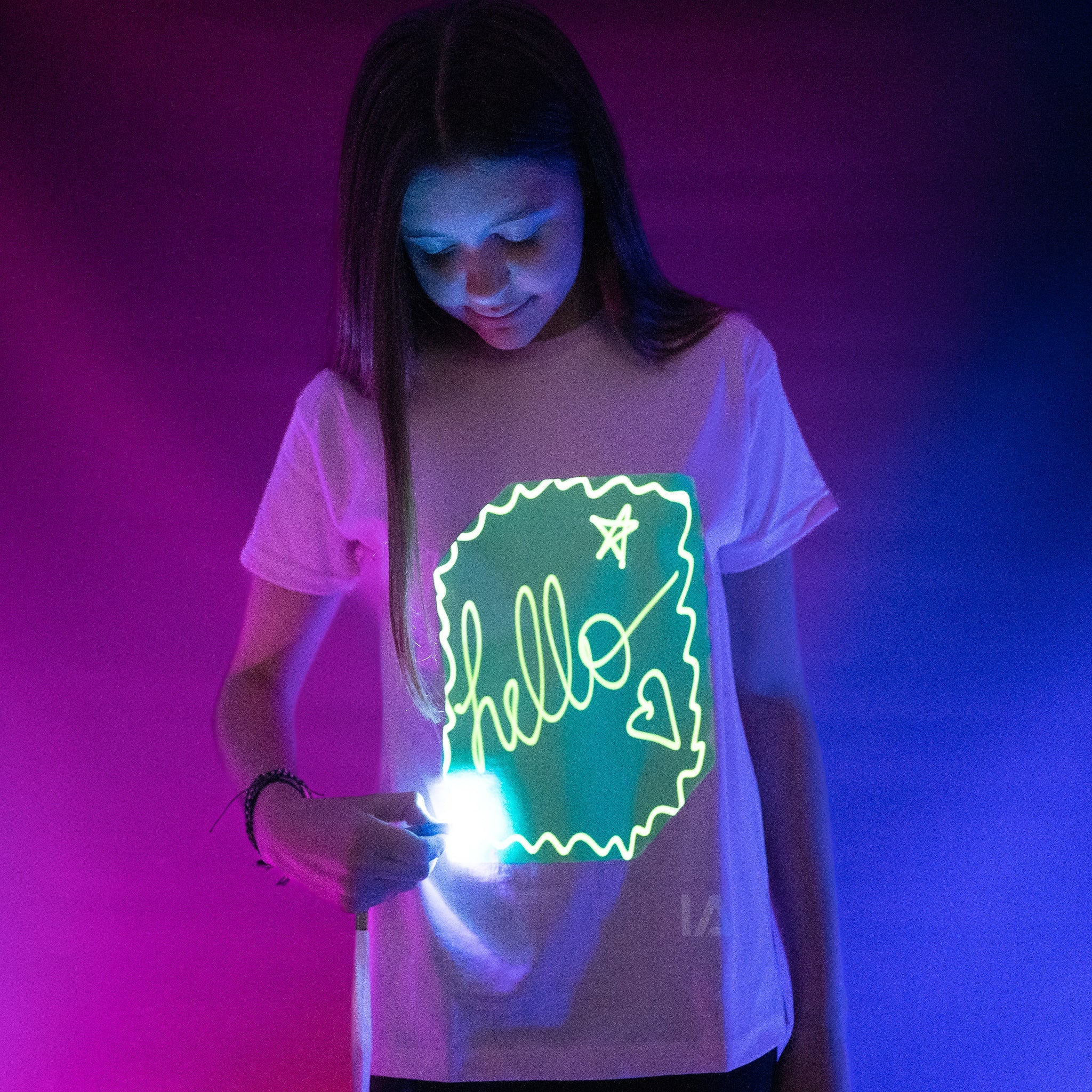 Kids Interactive Glow In The Dark T-shirt
