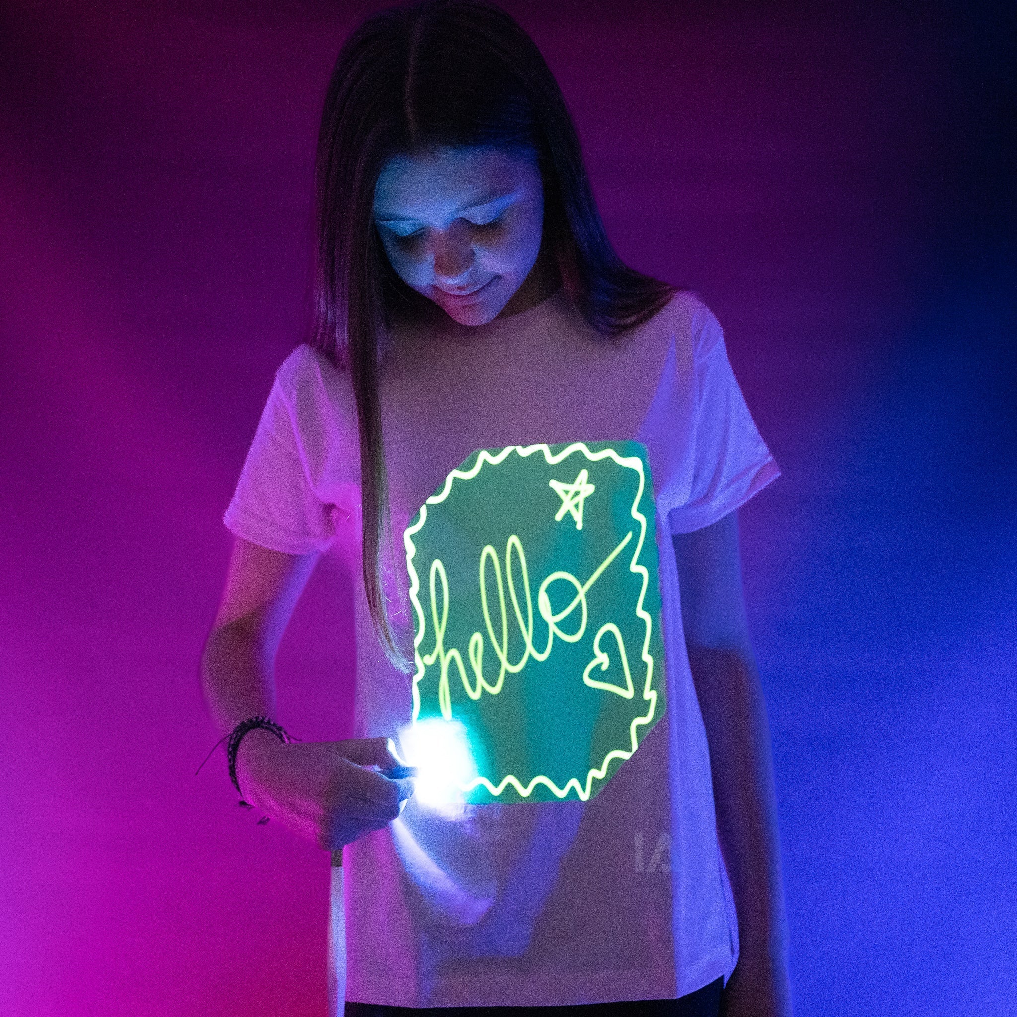 Kids Interactive Glow In The Dark T-shirt