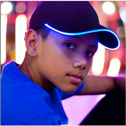 Kids LED Light Up Baseball Cap
