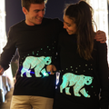 Interactive Glow In The Dark Polar Bear Christmas Jumper