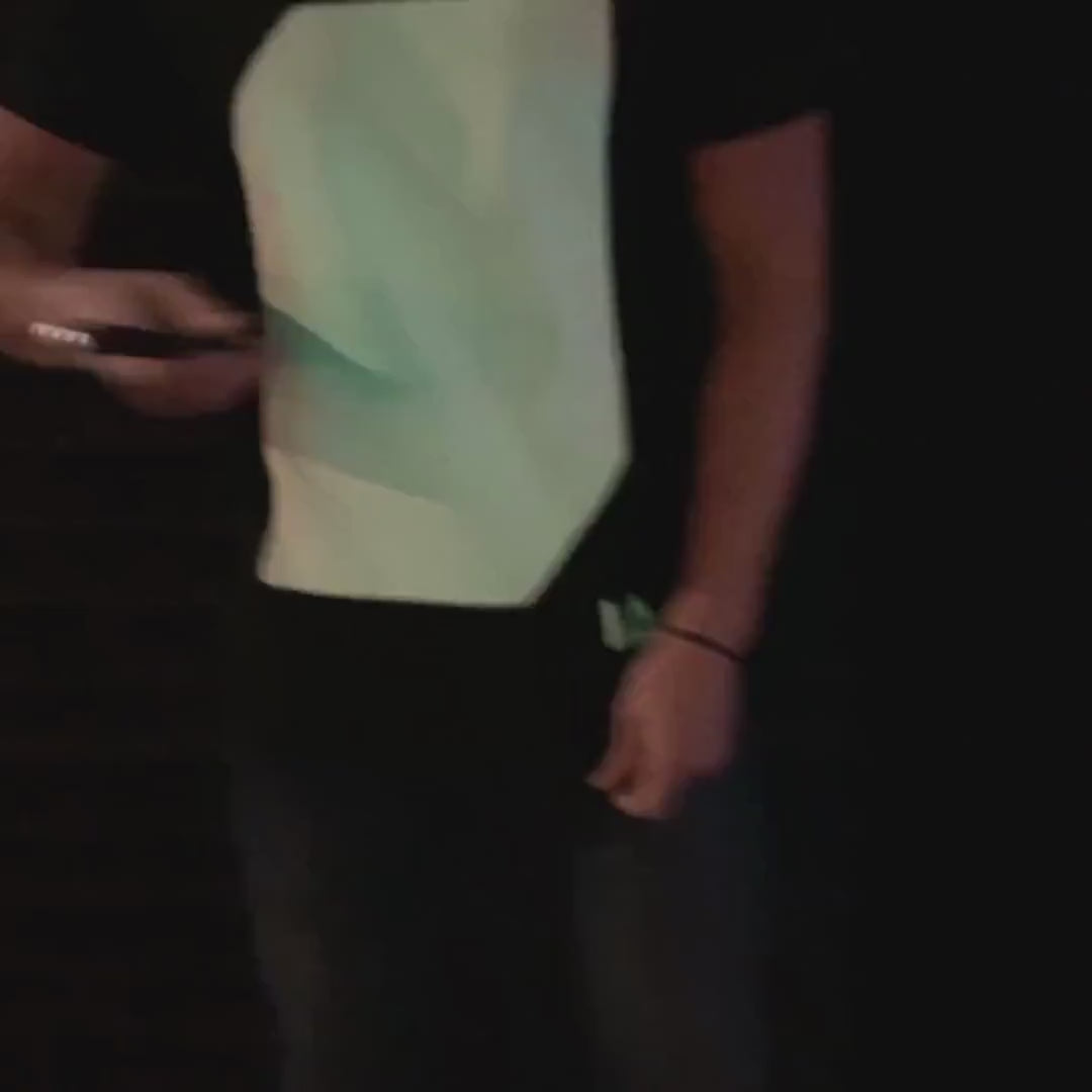 Illuminated Apparel Interactive Glow in The Dark T-Shirt - with Glow Pen Fun for Birthday Parties & Festivals - Light up The Night